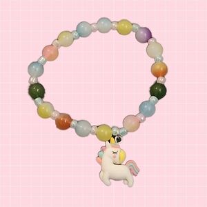 Rainbow Unicorn Beaded Bracelet
